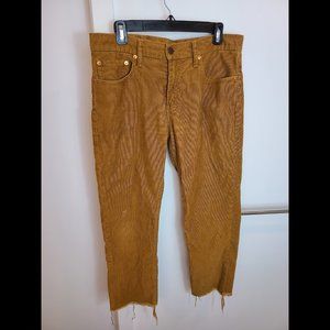 Levi's Tan Cutoff Corduroy 511 Slim fit